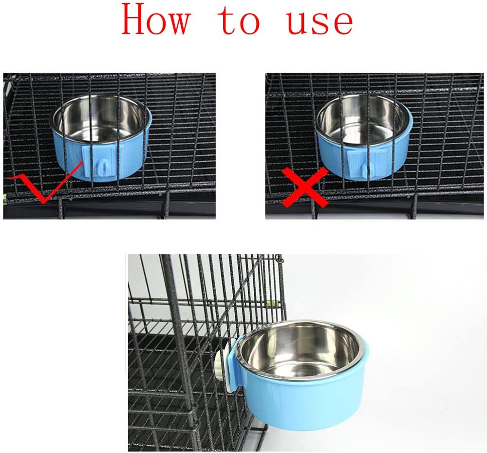 Foto 2 | Cuenco Crate Dog Extraíble De Acero Inoxidable Para Comida Y Agua - Venta Internacional.