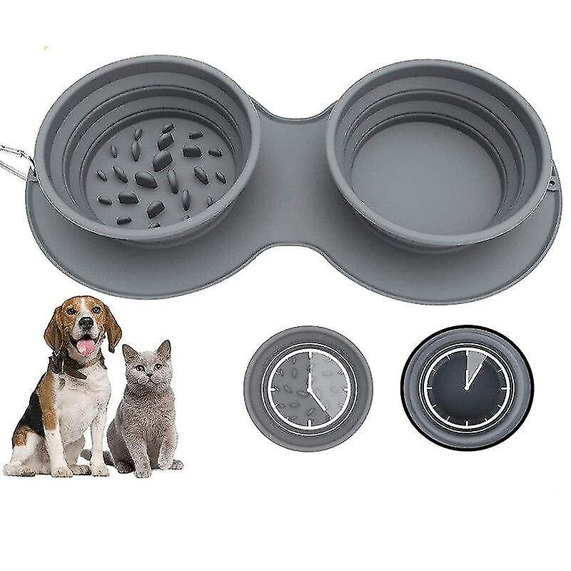 Foto 2 pulgar | Alfombrillas Para Perros, Doble Cuenco, Alimentación De Cachorros Para Viajes - Venta Internacional.
