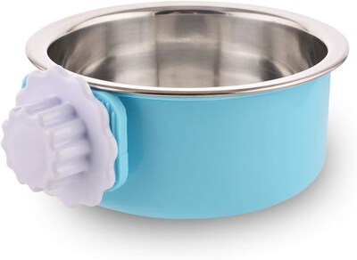 Foto 5 | Comedero De Agua Y Comida Extraíble De Acero Inoxidable Crate Dog Bowl - Venta Internacional.