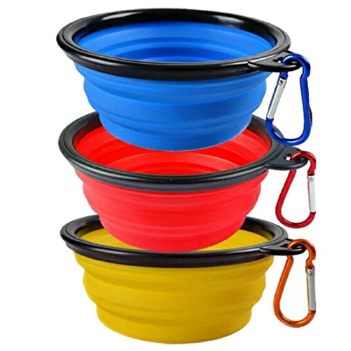 Foto 2 pulgar | Cuencos Plegables Para Perros Mr. Peanut, Juego De 3 Colores, Plato - Venta Internacional.
