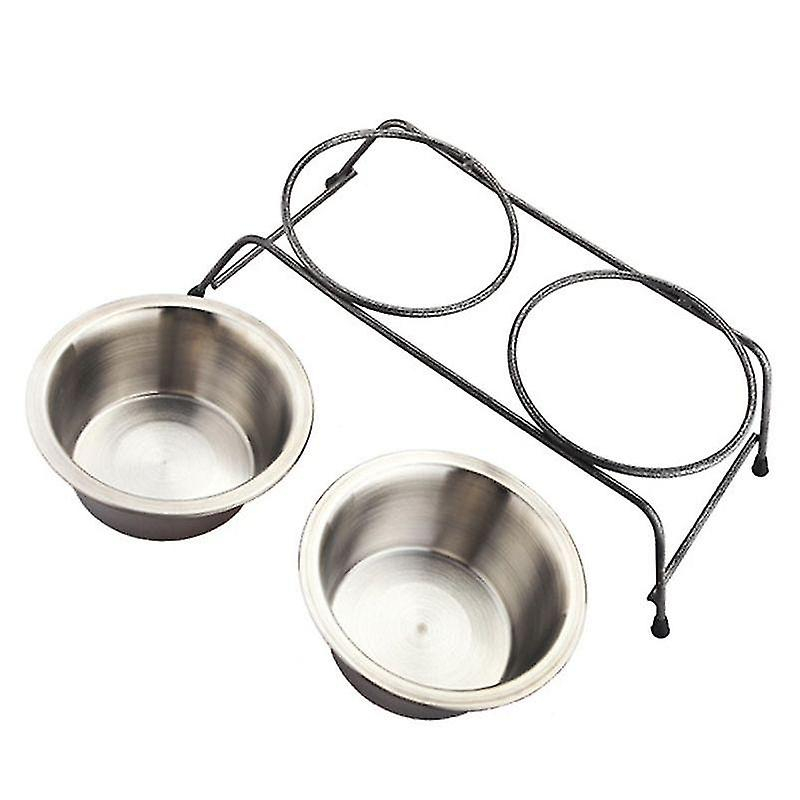 Foto 4 | Cuencos Para Mascotas Huoguo Multifunción De Acero Inoxidable Doble S - Venta Internacional.