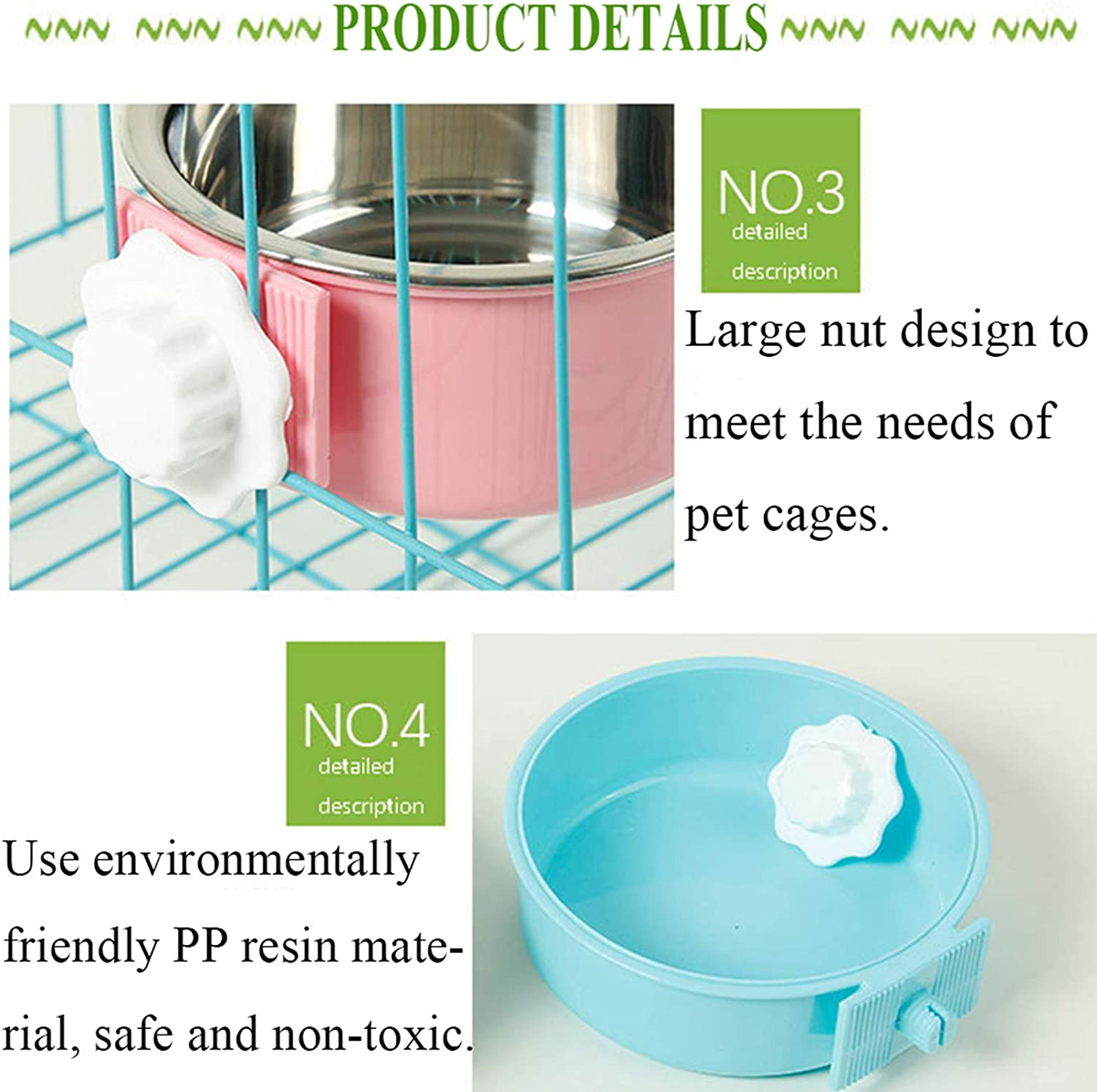 Foto 5 pulgar | Cuenco Para Perros Jieyou, Extraíble, De Acero Inoxidable, 150 Ml, 2 Unidades - Venta Internacional.