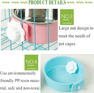 Foto 4 | Cuenco Para Perros Jieyou, Extraíble, De Acero Inoxidable, 150 Ml, 2 Unidades - Venta Internacional.