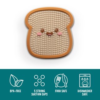 Foto 2 | Alfombrilla Para Lamer Perros, Auténtica Silicona Tostada Fred Howligans - Venta Internacional.