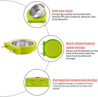 Foto 3 | Cuenco Crate Dog Extraíble De Acero Inoxidable Para Comida Y Agua - Venta Internacional.