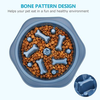 Foto 4 | Cuenco Pet Slow Feeding Para Perros Pequeños, Antiasfixia, Azul - Venta Internacional.