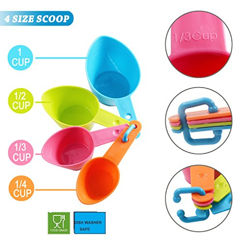 Foto 3 pulgar | Juego De Cucharas Para Comida Para Mascotas Hinmay, Vasos Medidores De Plástico Para Mascotas - Venta Internacional.