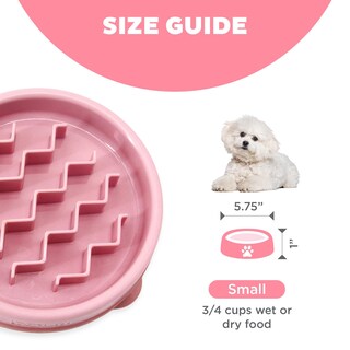 Foto 5 | Comedero Para Perros Outward Hound Fun Feeder Slo Bowl, Alimentador Lento, Rosa - Venta Internacional.