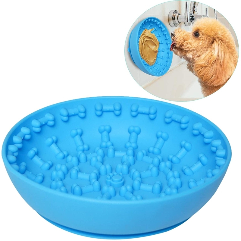 Foto 2 pulgar | Comederos Lentos Para Perros Con Ventosa, Tapete Para Lamer, Azul - Venta Internacional.