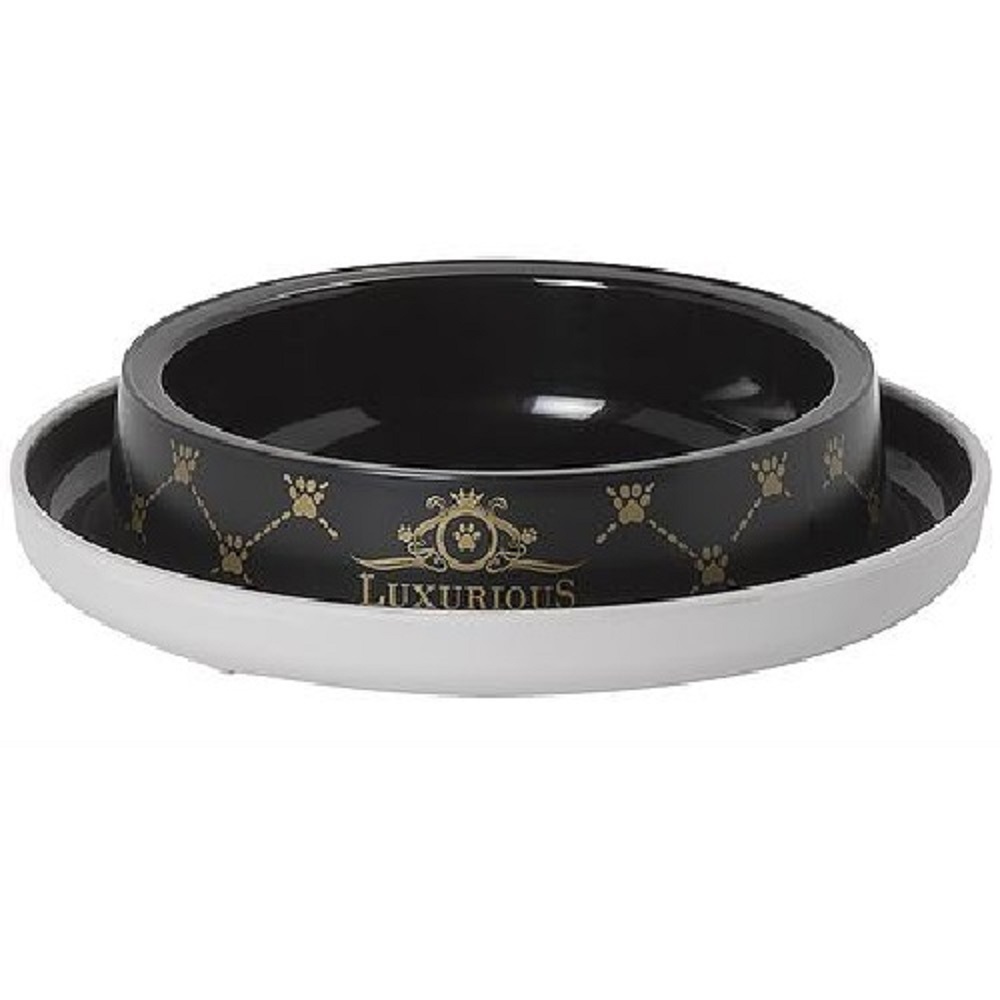 Foto 2 pulgar | Plato Gato Perro Anti-hormiga Moderna Luxury 210ml Negro