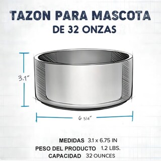 Foto 4 | Tazón De Acero Inoxidable Xtellar Color Negro