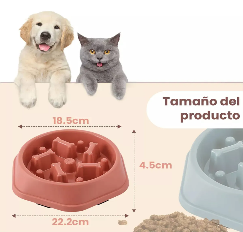 Foto 4 pulgar | Plato Xtellar De Alimentación Lenta Para Perro Color Rosa