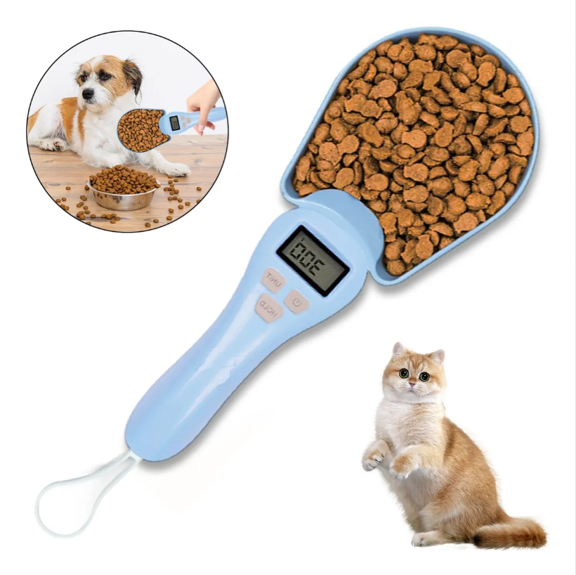 Cuchara Báscula Digital Xtellar Multiusos Para Mascotas Color Azul