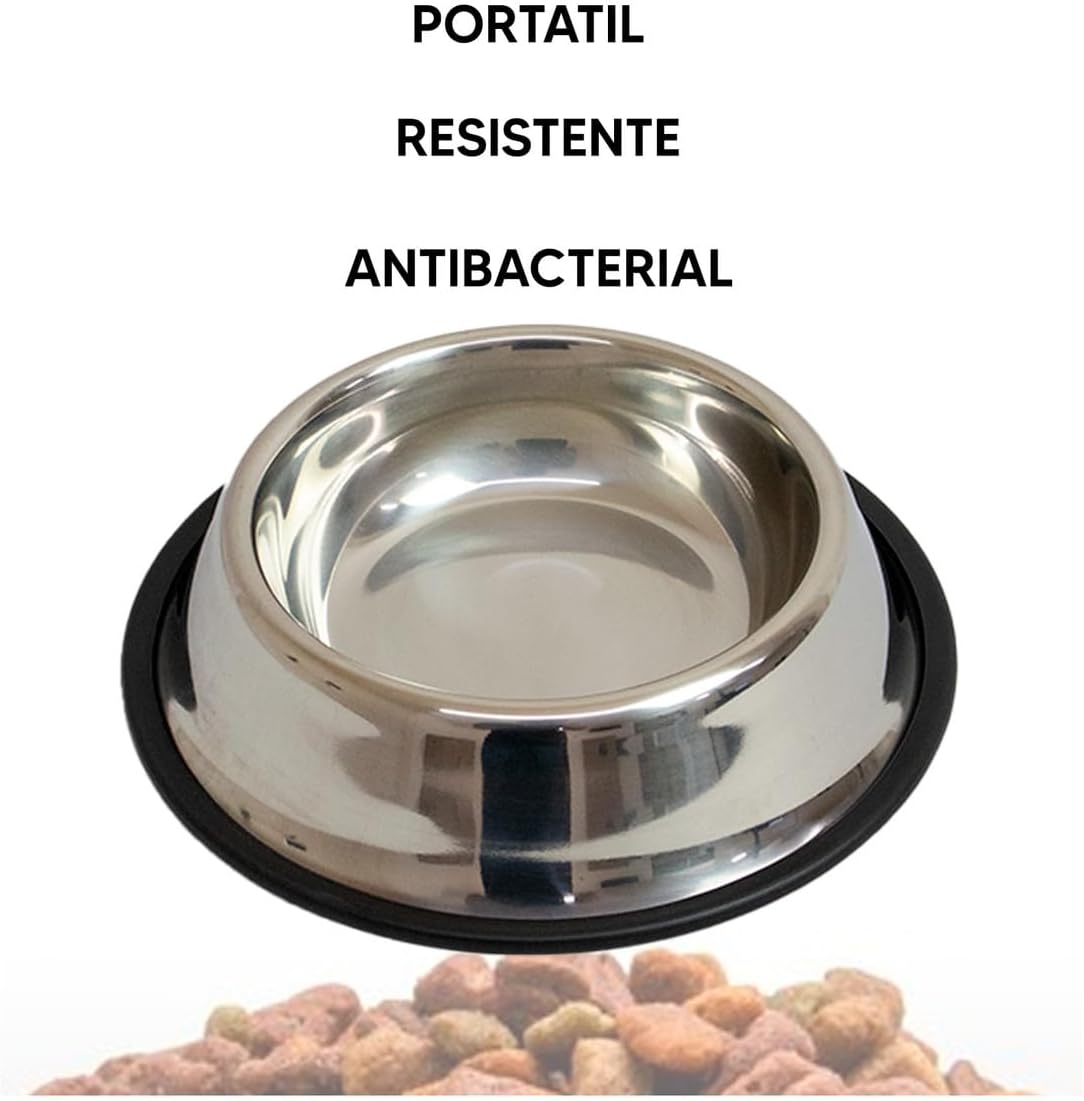 Foto 3 pulgar | Comedero Antiderrape Para Mascotas Jauz Color Aluminio