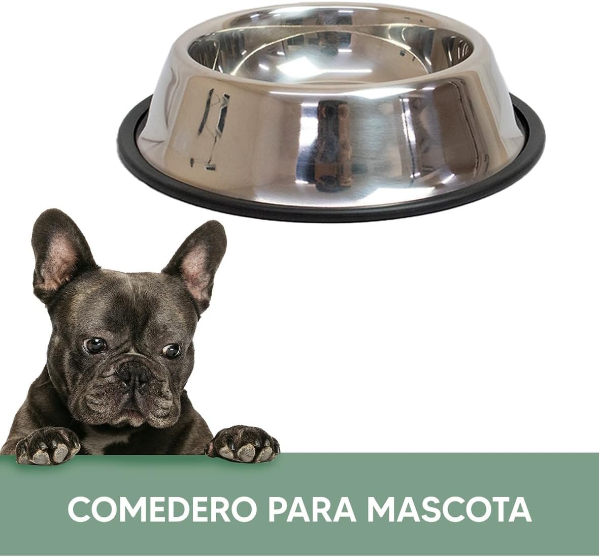 Foto 4 pulgar | Comedero Antiderrape Para Mascotas Jauz Color Aluminio