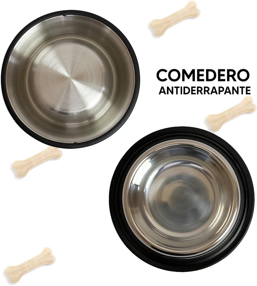 Foto 5 pulgar | Comedero Antiderrape Para Mascotas Jauz Color Aluminio