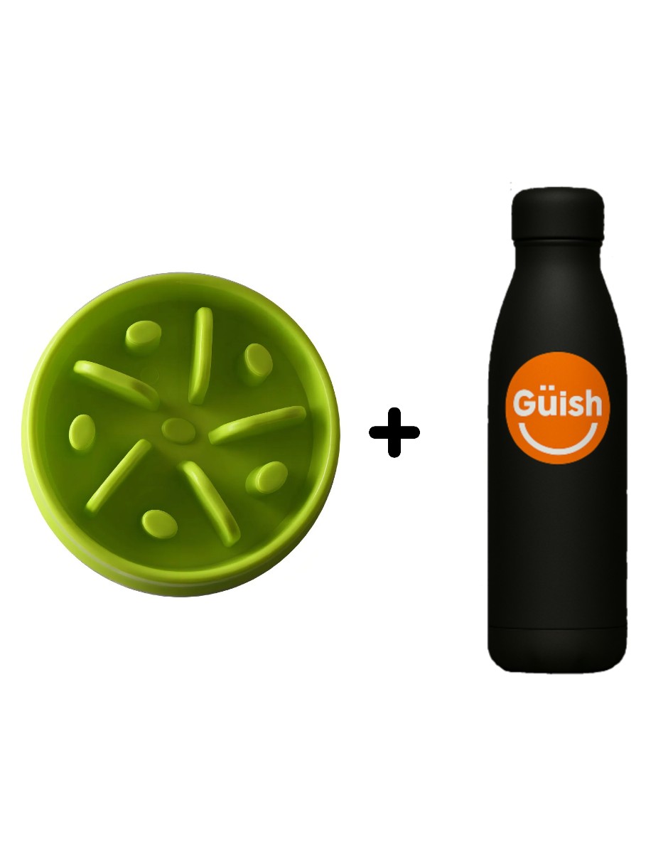 Foto 1 | Plato Slow Feed Comedero Verde + Gratis Termo Güish De Regalo