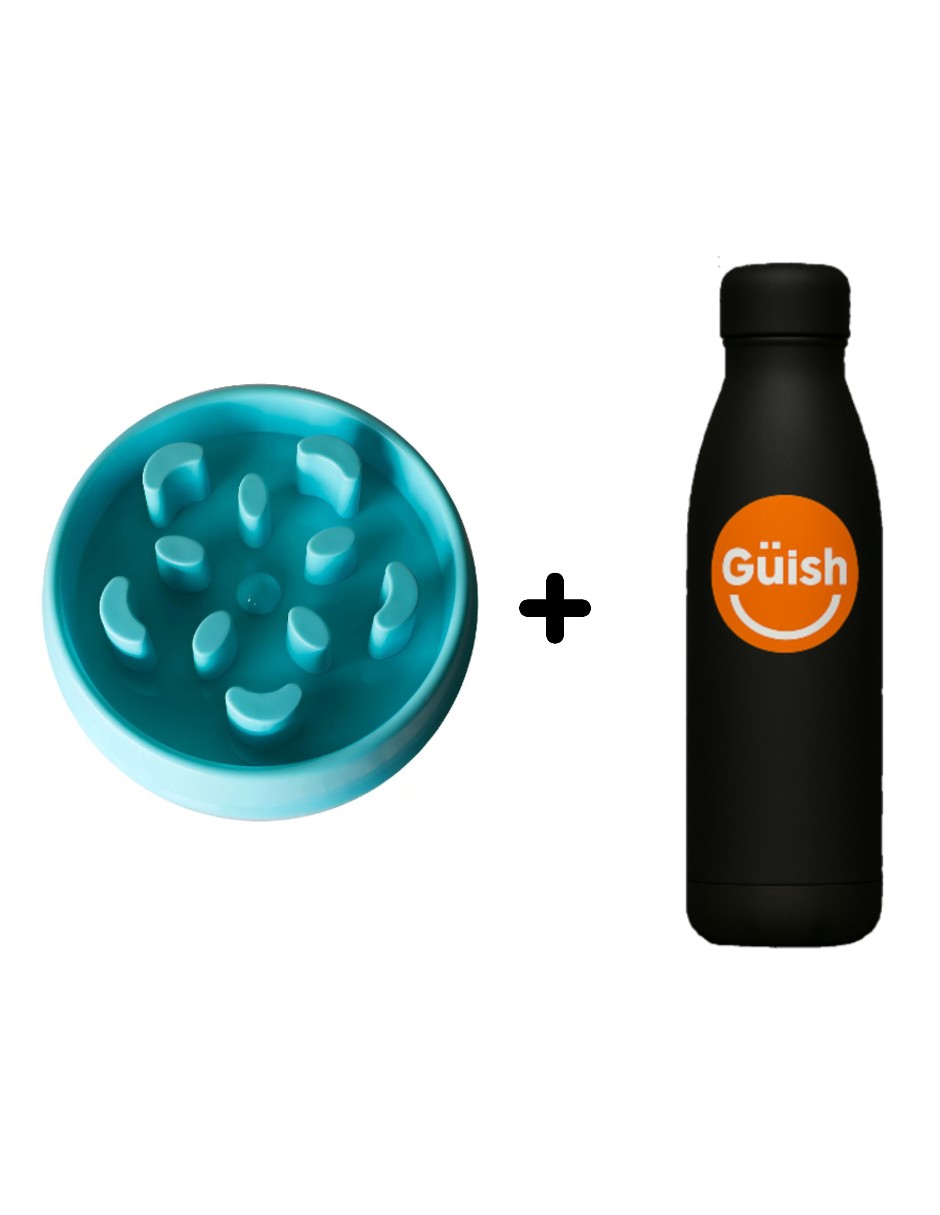 Foto 1 | Plato Slow Feed Comedero Azul  + Gratis Termo Güish De Regalo