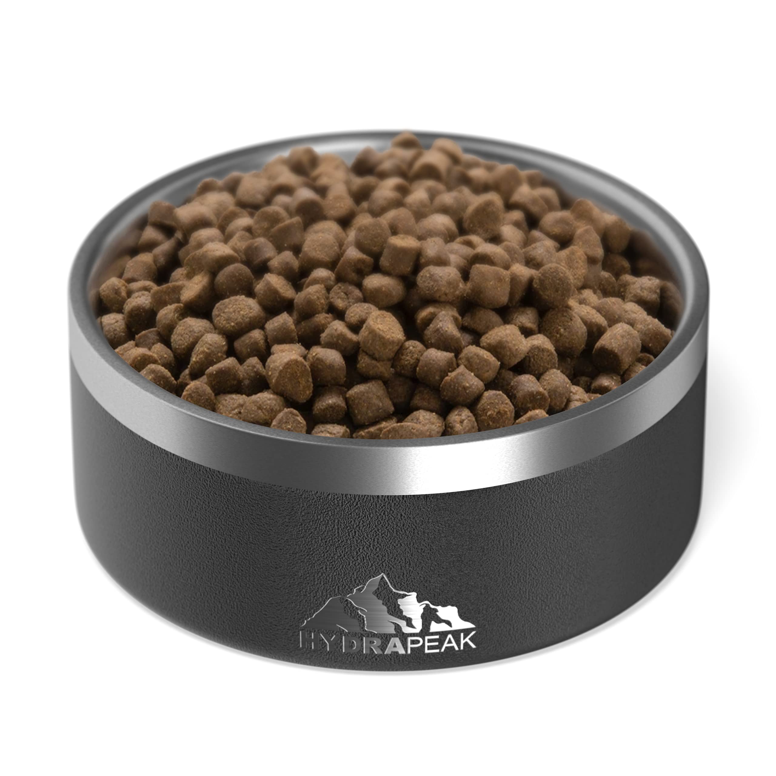 Foto 3 pulgar | Cuenco Para Perros Hydrapeak De Acero Inoxidable Antideslizante, 950 Ml, 1,9 L, Negro - Venta Internacional.