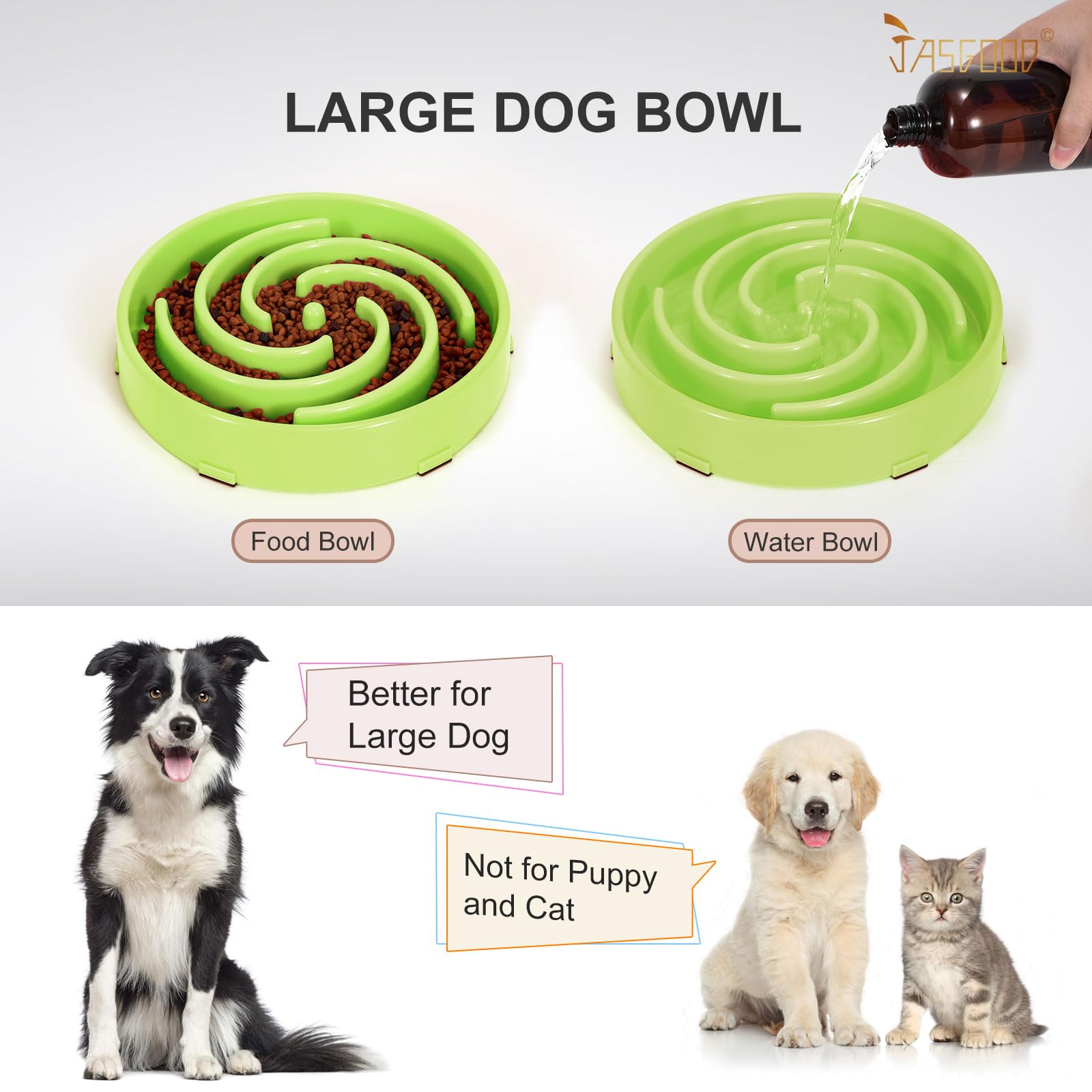 Foto 5 | Comedero Lento Jasgood Para Perros Grandes Y Medianos De 750 Ml De Capacidad - Venta Internacional.