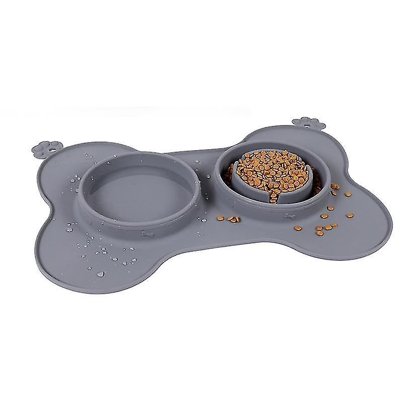 Foto 1 | Comedero Lento Para Mascotas Y Perros, 3 En 1, Multifunción Huoguo, Gris - Venta Internacional.