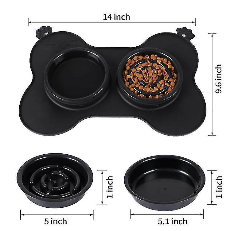 Foto 3 pulgar | Comedero Lento Para Mascotas Y Perros, 3 En 1, Multifunción Huoguo, Gris - Venta Internacional.