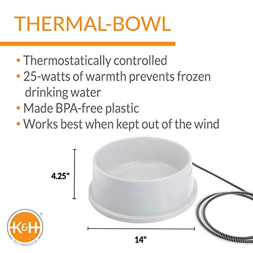 Foto 3 pulgar | Cuenco De Agua Caliente K&h Pet Products Thermal-bowl 5.7 L De Granito - Venta Internacional.