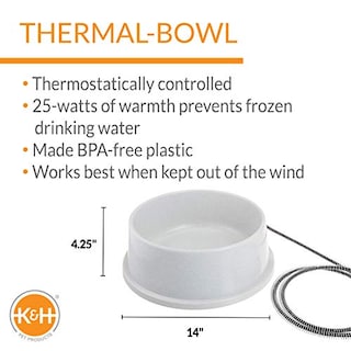 Foto 2 | Cuenco De Agua Caliente K&h Pet Products Thermal-bowl 5.7 L De Granito - Venta Internacional.