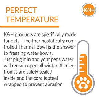Foto 7 | Cuenco De Agua Caliente K&h Pet Products Thermal-bowl 5.7 L De Granito - Venta Internacional.