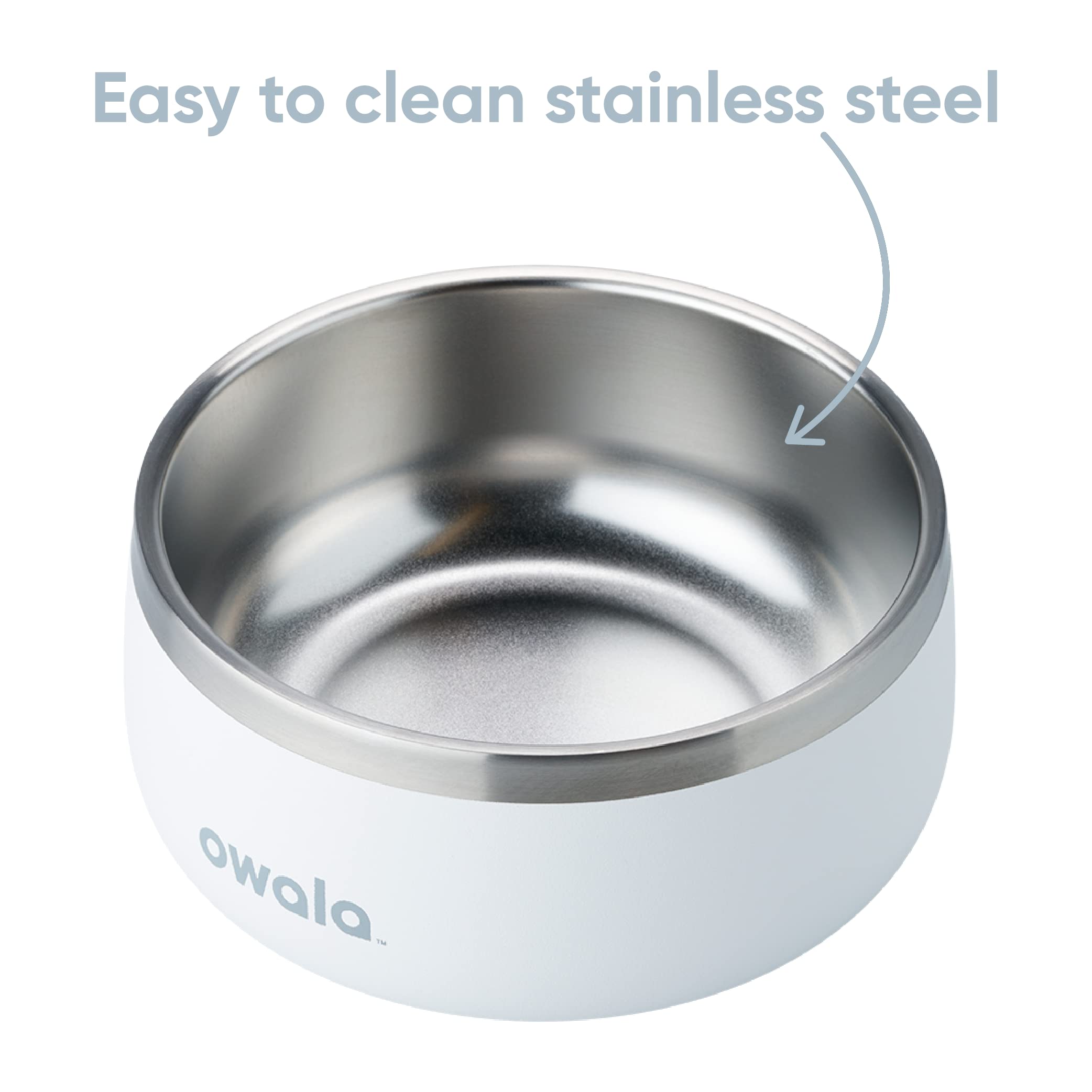 Foto 4 | Cuenco Para Mascotas Owala, De Acero Inoxidable Duradero, 700 Ml, Para Perros Y Gatos - Venta Internacional.