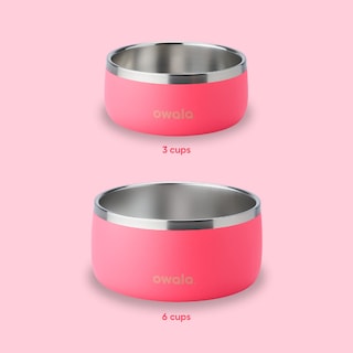 Foto 3 | Cuenco Para Mascotas Owala Durable De Acero Inoxidable, 700 Ml, Para Perros, Color Rosa - Venta Internacional.