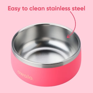 Foto 4 | Cuenco Para Mascotas Owala Durable De Acero Inoxidable, 700 Ml, Para Perros, Color Rosa - Venta Internacional.