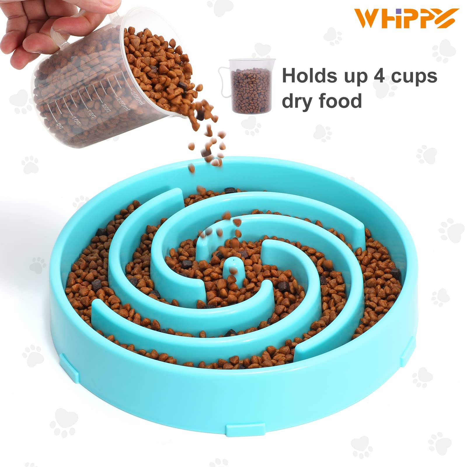 Foto 4 pulgar | Cuenco Para Perros Slow Feeder Whippy, Grande, Para Perros Grandes Y Medianos - Venta Internacional.
