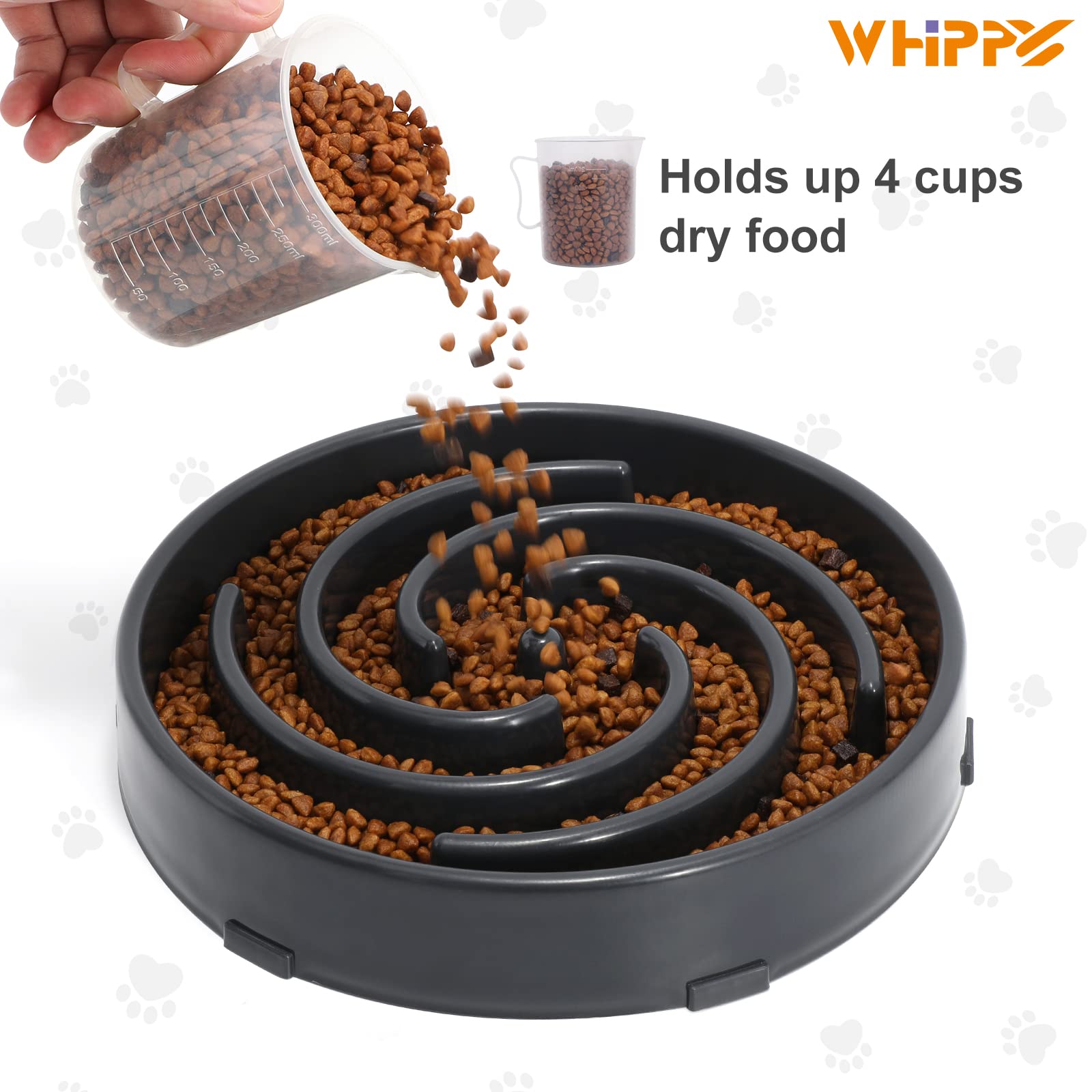 Foto 5 pulgar | Cuenco Para Perros Slow Feeder Whippy, Grande, Para Perros Grandes Y Medianos - Venta Internacional.