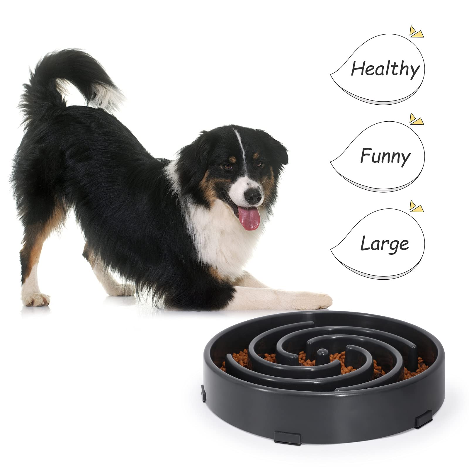 Foto 8 pulgar | Cuenco Para Perros Slow Feeder Whippy, Grande, Para Perros Grandes Y Medianos - Venta Internacional.