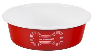 Foto 1 | Cuenco Para Perros Le Creuset, Esmaltado Sobre Acero, Tamaño Mediano, 950 Ml, Rojo - Venta Internacional.
