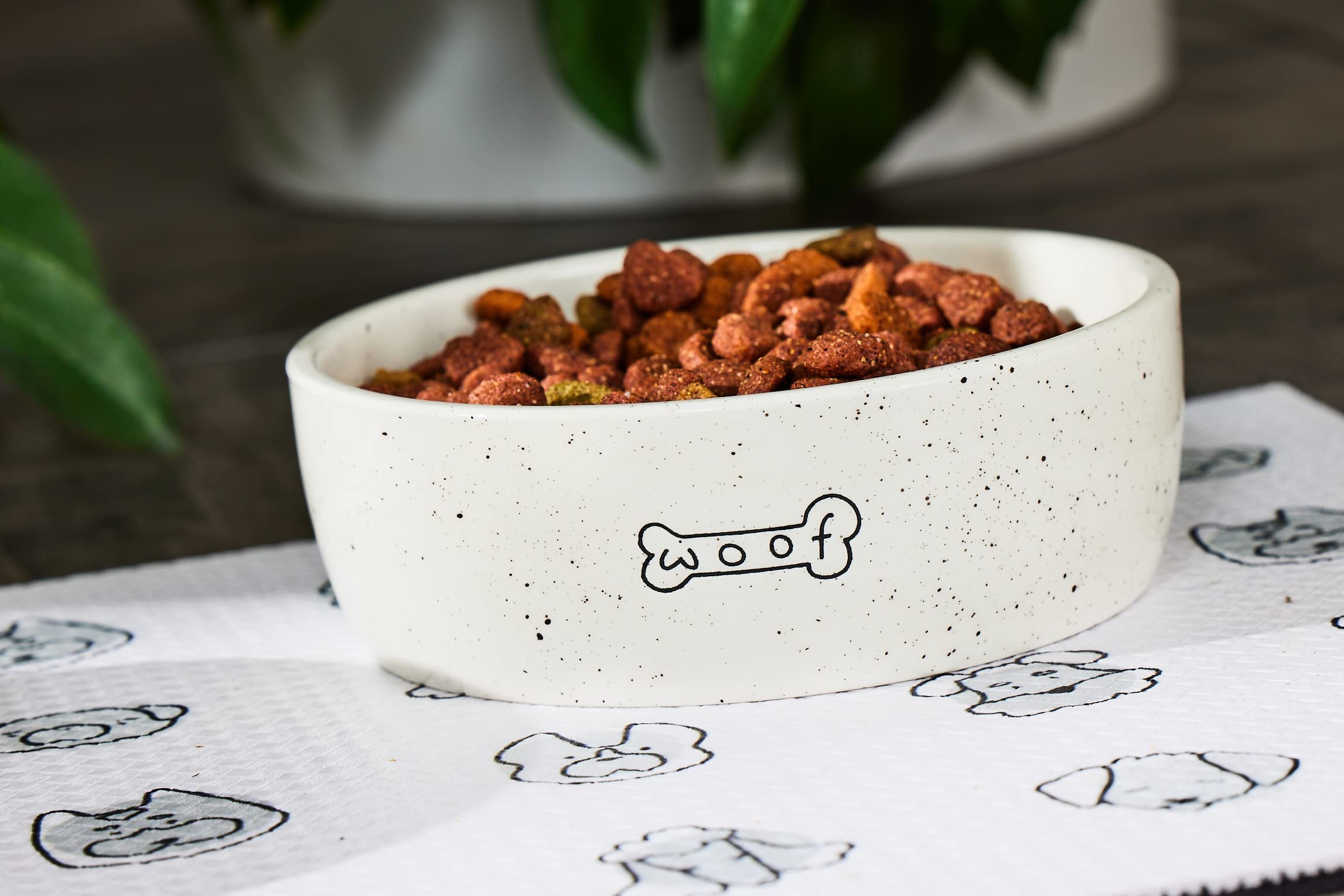 Foto 4 pulgar | Cuenco De Cerámica Para Perros Pearhead Woof, 710 Ml, Para Mascotas, 3 Tazas - Venta Internacional.
