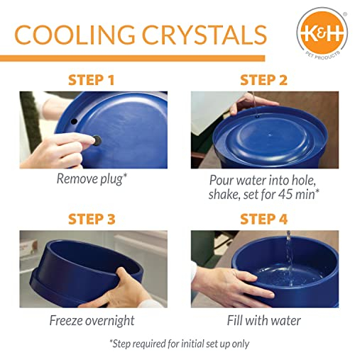 Foto 4 pulgar | Cuenco Refrigerante Para Mascotas K&h Pet Products Coolin' Blue 2.8l - Venta Internacional.