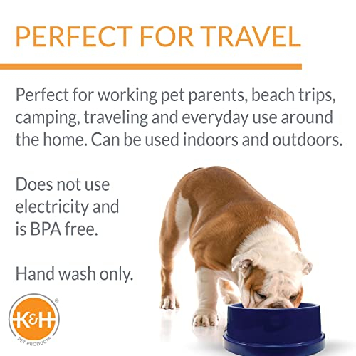 Foto 5 pulgar | Cuenco Refrigerante Para Mascotas K&h Pet Products Coolin' Blue 2.8l - Venta Internacional.