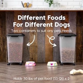 Foto 3 | Recipiente De Almacenamiento De Comida Para Perros Iris Usa, 30 Kg, Hermético, Paquete De 2 - Venta Internacional.