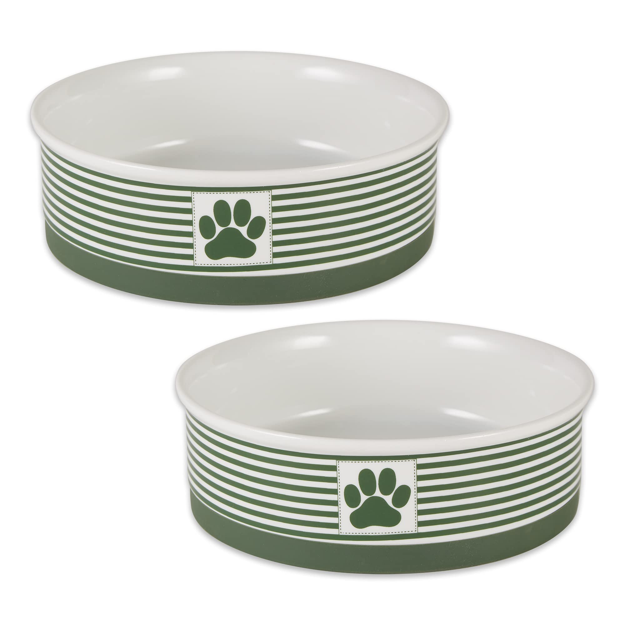 Foto 2 pulgar | Pet Bowls Dii Bone Dry De Cerámica Con Estampado De Patas A Rayas Para Mascotas - Venta Internacional.