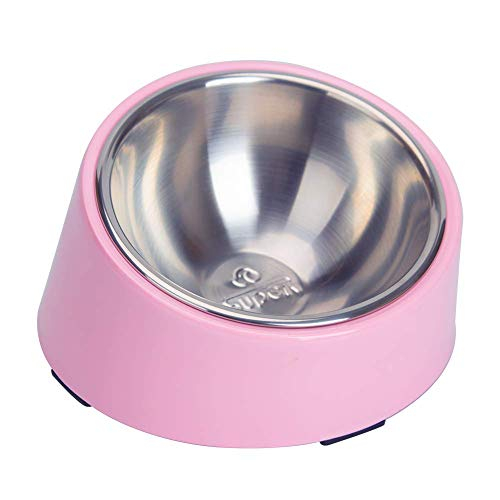 Foto 2 pulgar | Bowl Super Design 15° Inclinado Para Perros Y Gatos, Rosa Claro - Venta Internacional.