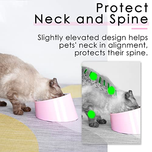 Foto 4 pulgar | Bowl Super Design 15° Inclinado Para Perros Y Gatos, Rosa Claro - Venta Internacional.