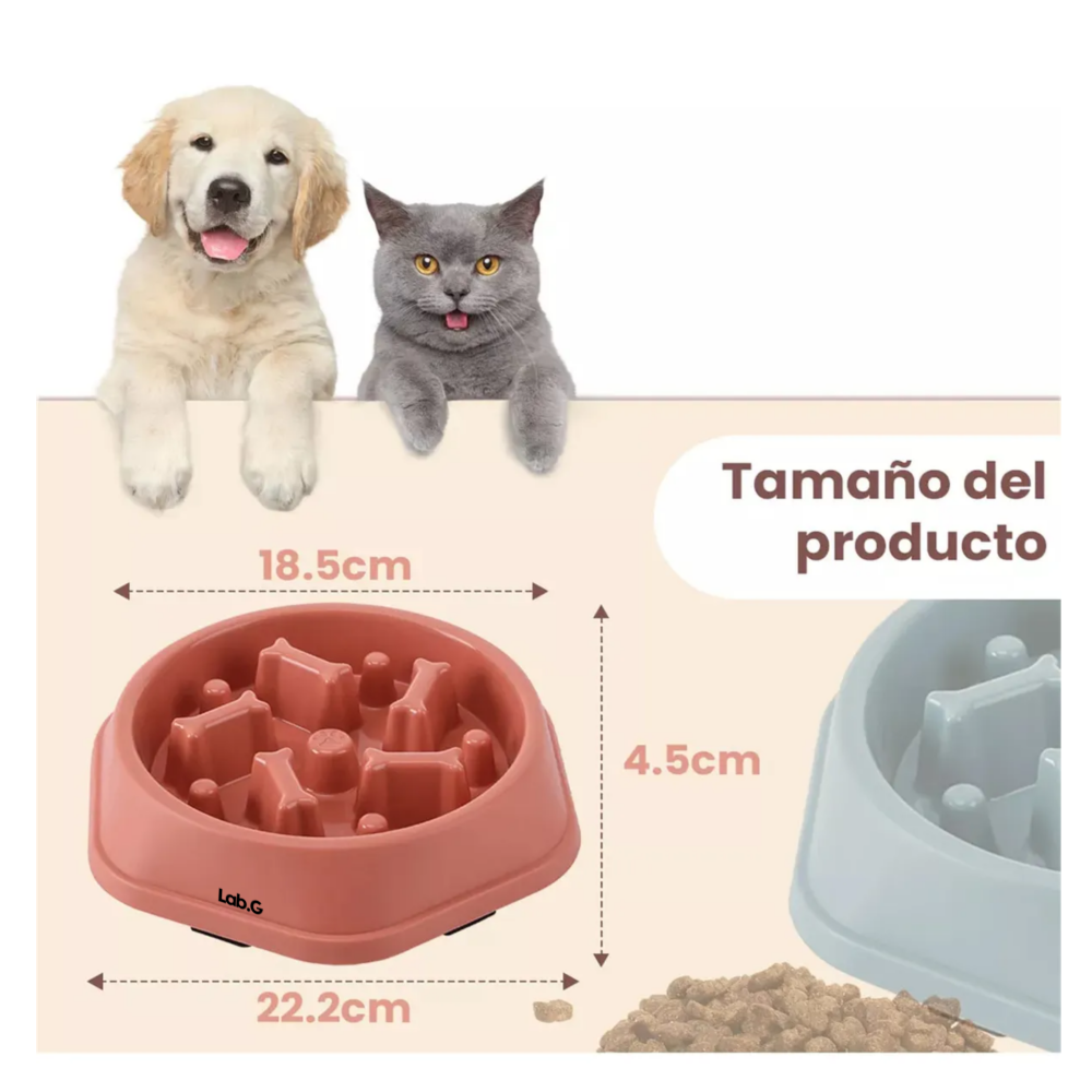Foto 5 | Plato De Alimentación Mascota Lab.g,  Rosa