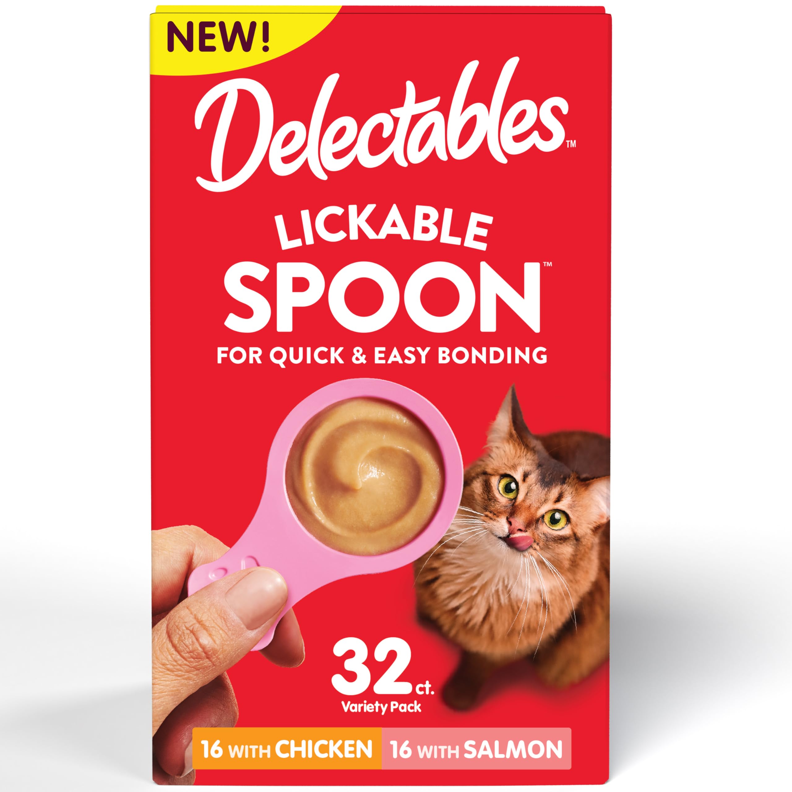 Foto 2 pulgar | Cuchara Para Lamer Cat Treats Hartz New Delectables 32 Unidades - Venta Internacional.