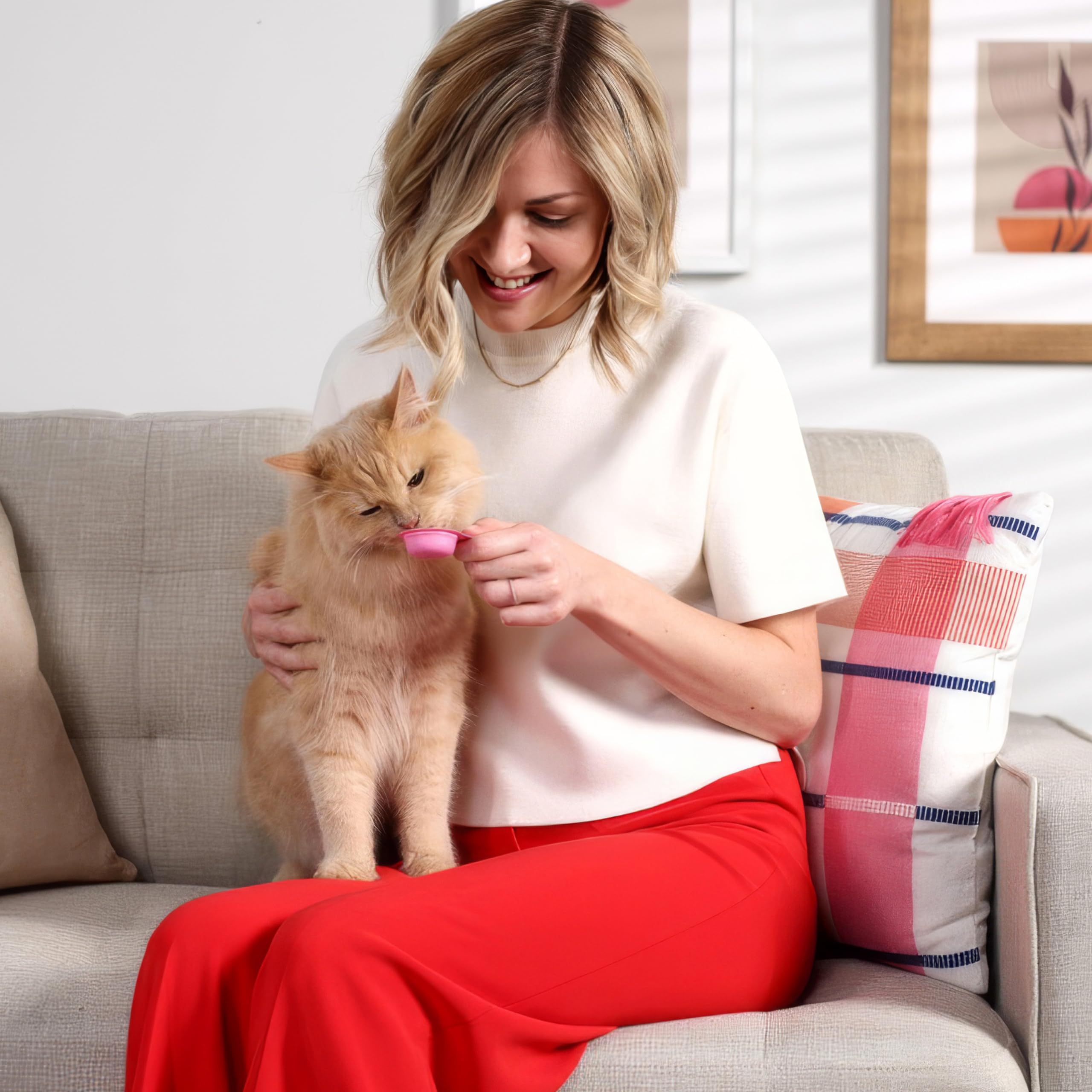 Foto 4 | Cuchara Para Lamer Cat Treats Hartz New Delectables 32 Unidades - Venta Internacional.
