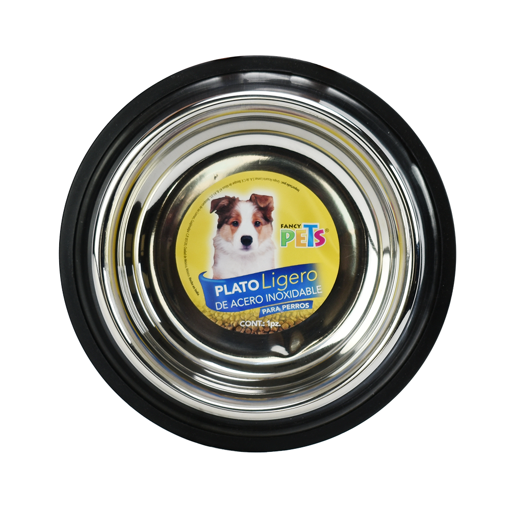 Foto 2 pulgar | Fancy Pets Plato Ligero De Acero Inoxidable Para Perro Tamaño 24 Onzas O 680 Gramos