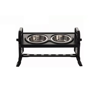 Foto 1 | Comedero Elevado Eo Safe Imports Esi-8427 color Negro para Mascotas Plato Plegable