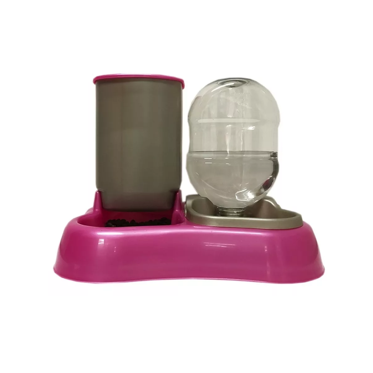 Dispensador Comedero y Bebedero 2 En 1 Mascotas Eo Safe Imports Esi-8813 Rosa