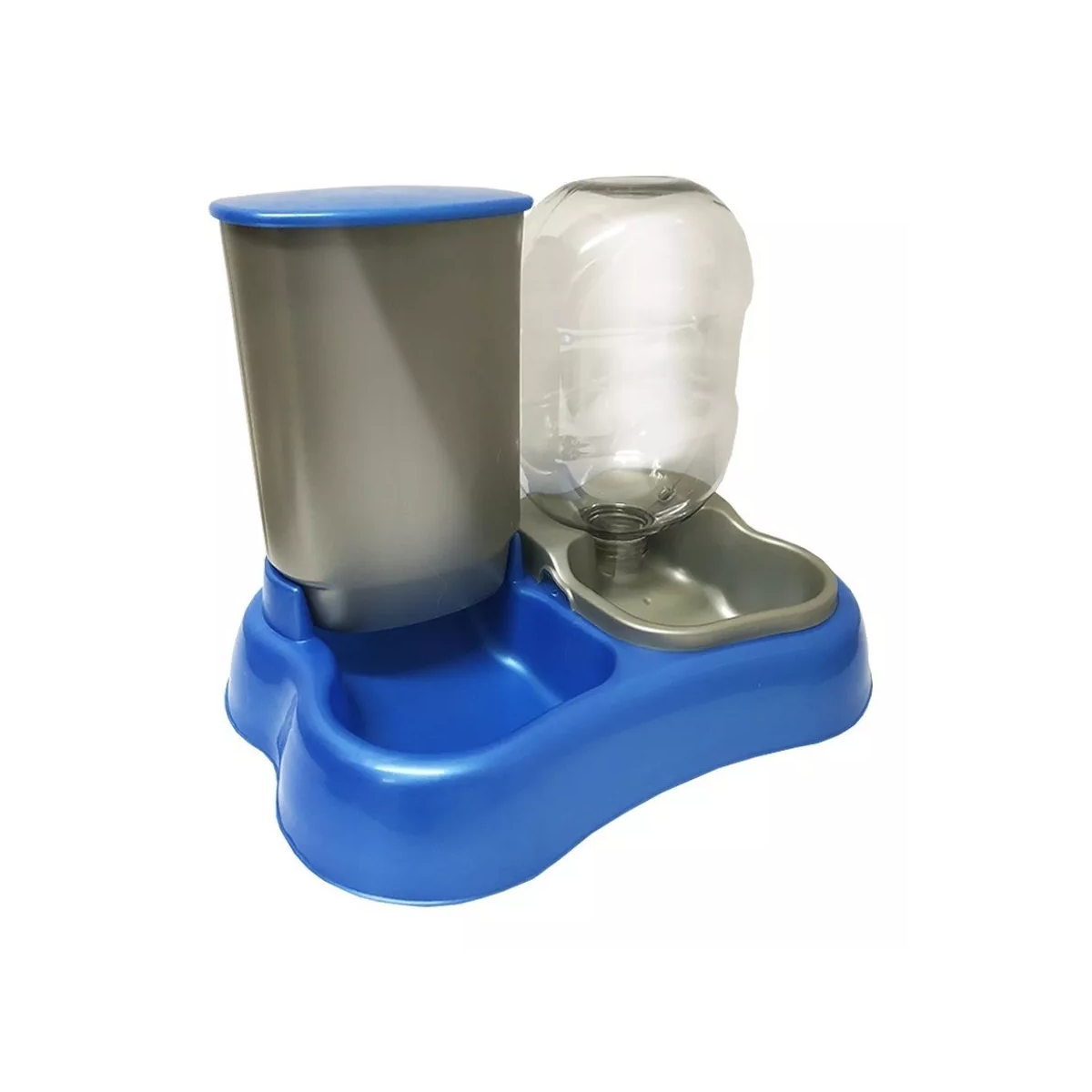 Dispensador Comedero y Bebedero 2 En 1 para Mascotas Eo Safe Imports Esi-8812 Azul
